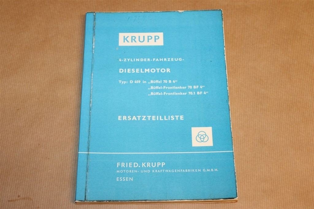 Krupp Dieselmotor Büffel - Catalogus - Ca 1955 !!, Boeken, Ophalen of Verzenden, Gelezen, Tractor en Landbouw