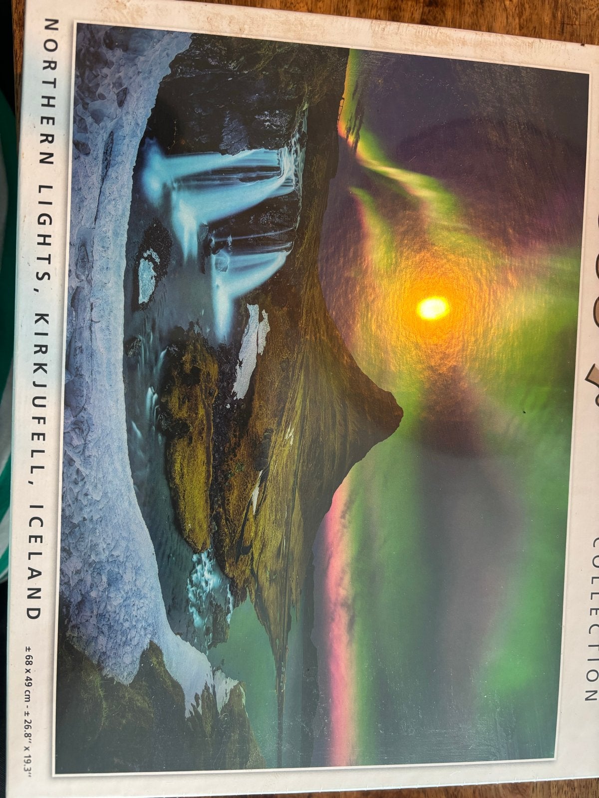 Legpuzzel 1000 stukjes - Northern Lights, Kirkjufell, IJslan, Ophalen of Verzenden, 500 t/m 1500 stukjes, Nieuw, Legpuzzel