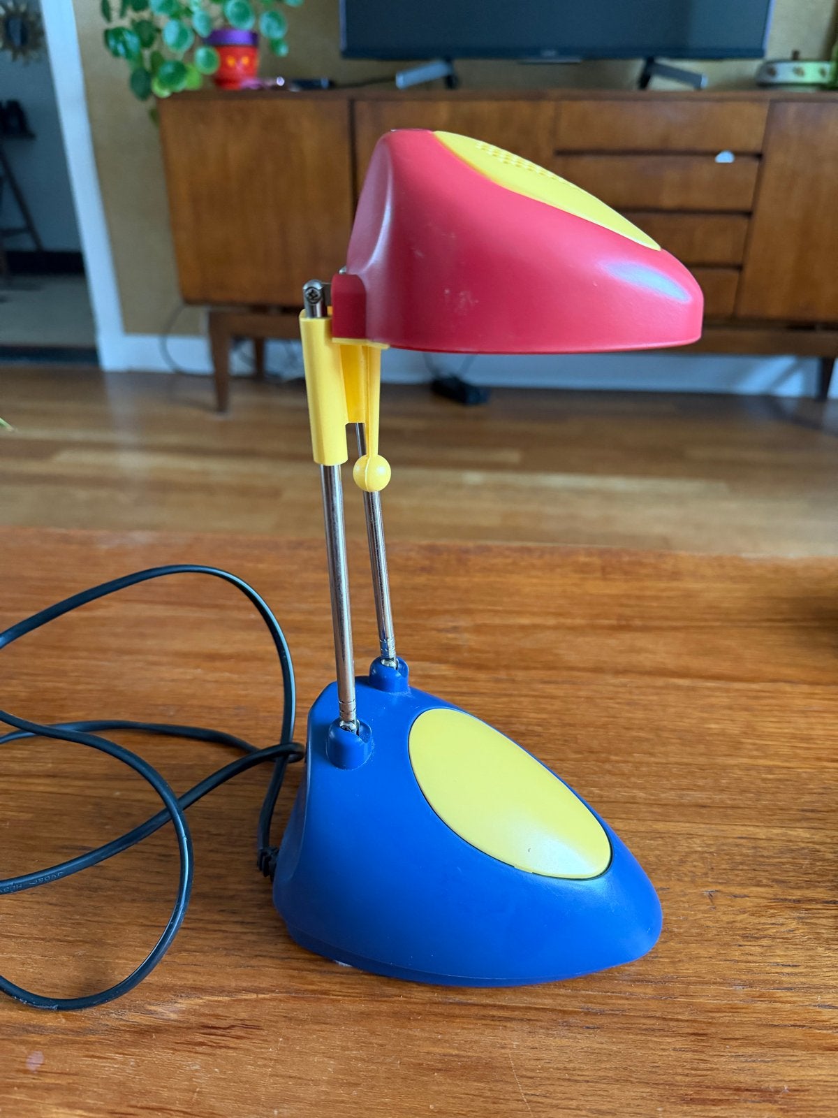 Vintage Massive telescoop tafellamp Memphis stijl, Huis en Inrichting, Verstelbaar, Overige merken, Vintage, Meerkleurig