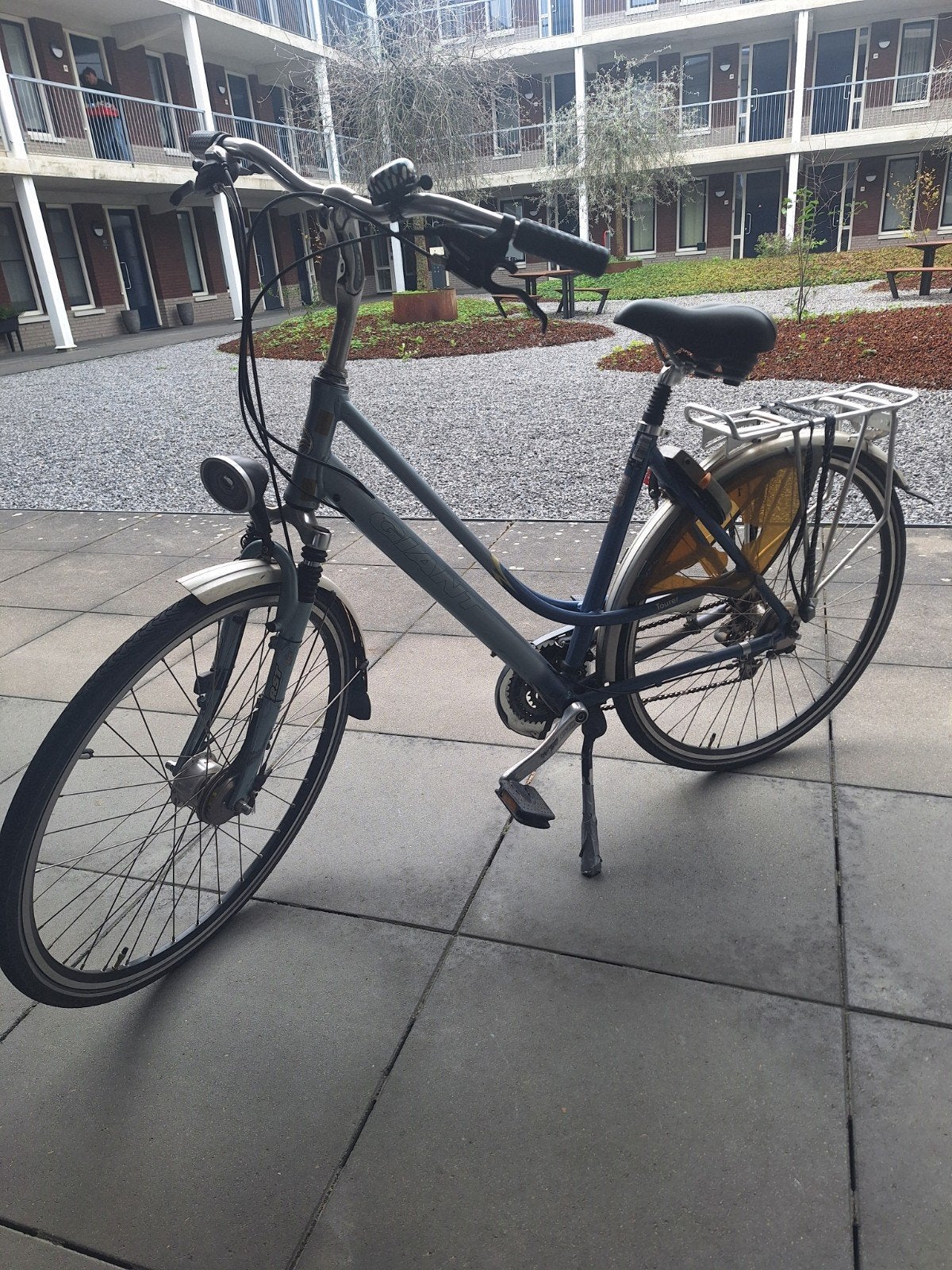 Giant Tourer Damesfiets -, Fietsen en Brommers, Ophalen, Gebruikt, Velgrem, Versnellingen