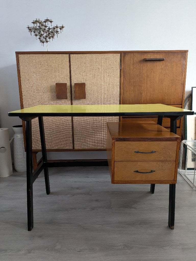 Vintage 50-60s desk, Ophalen, Huis en Inrichting