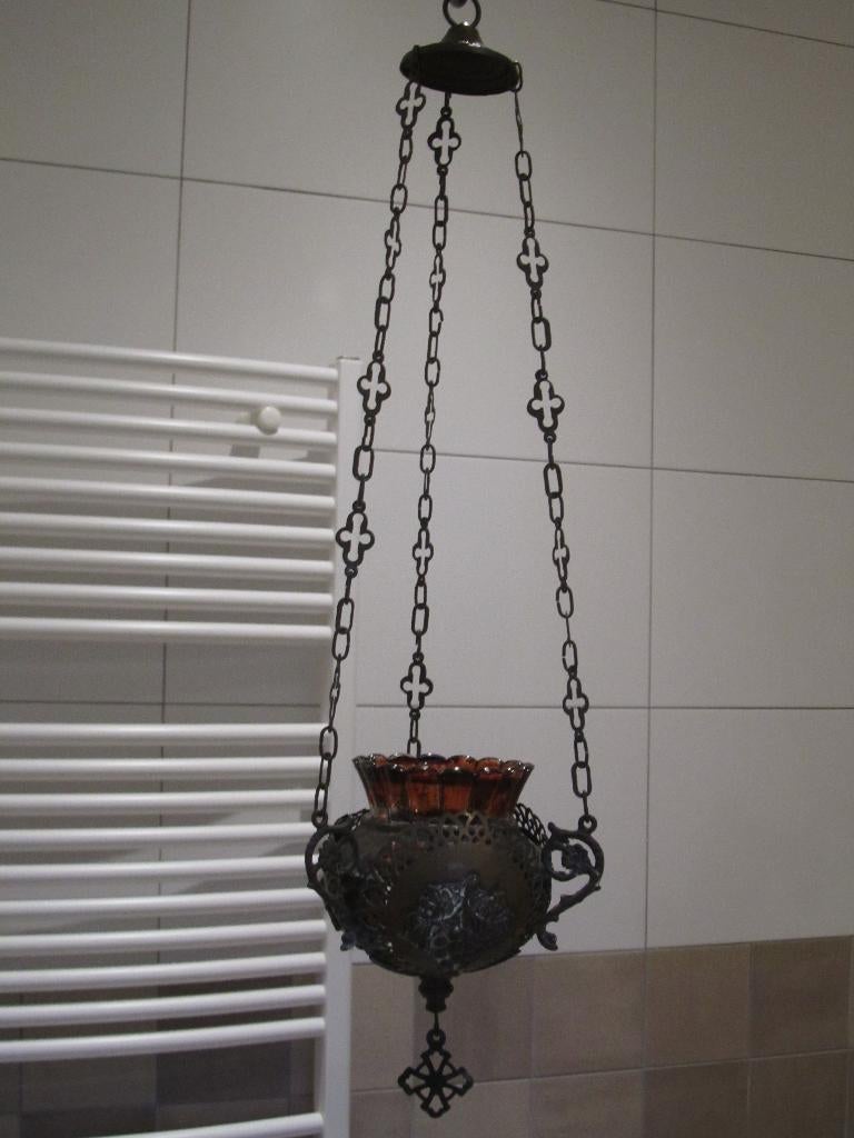 Godslamp 52 cm, Antiek en Kunst, Antiek | Religie, Ophalen of Verzenden