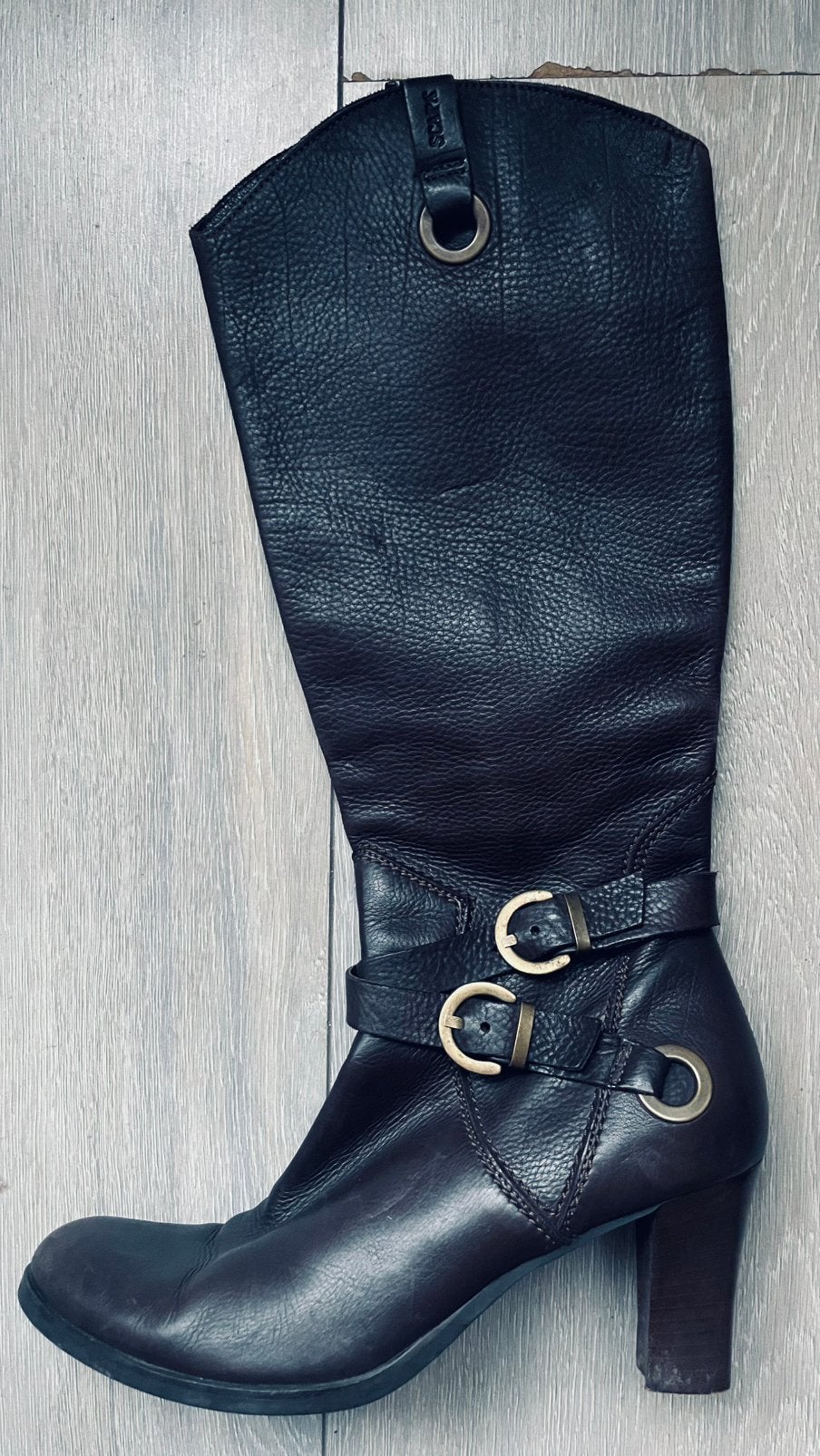 Te koop: nieuwe leren laarzen, Scapa, bruin, maat 39, Kleding | Dames, Ophalen of Verzenden, Nieuw, Bruin, Hoge laarzen