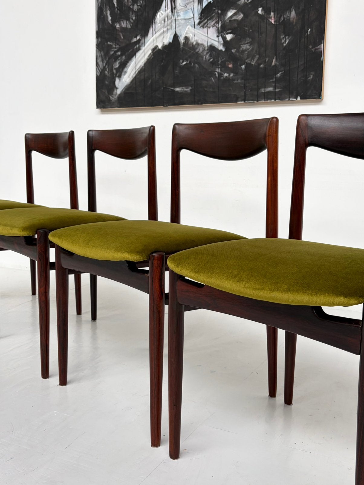 Vintage palissander eetkamerstoelen, Huis en Inrichting, Stoelen, Overige kleuren, Vintage, Zo goed als nieuw, ÅTMØS