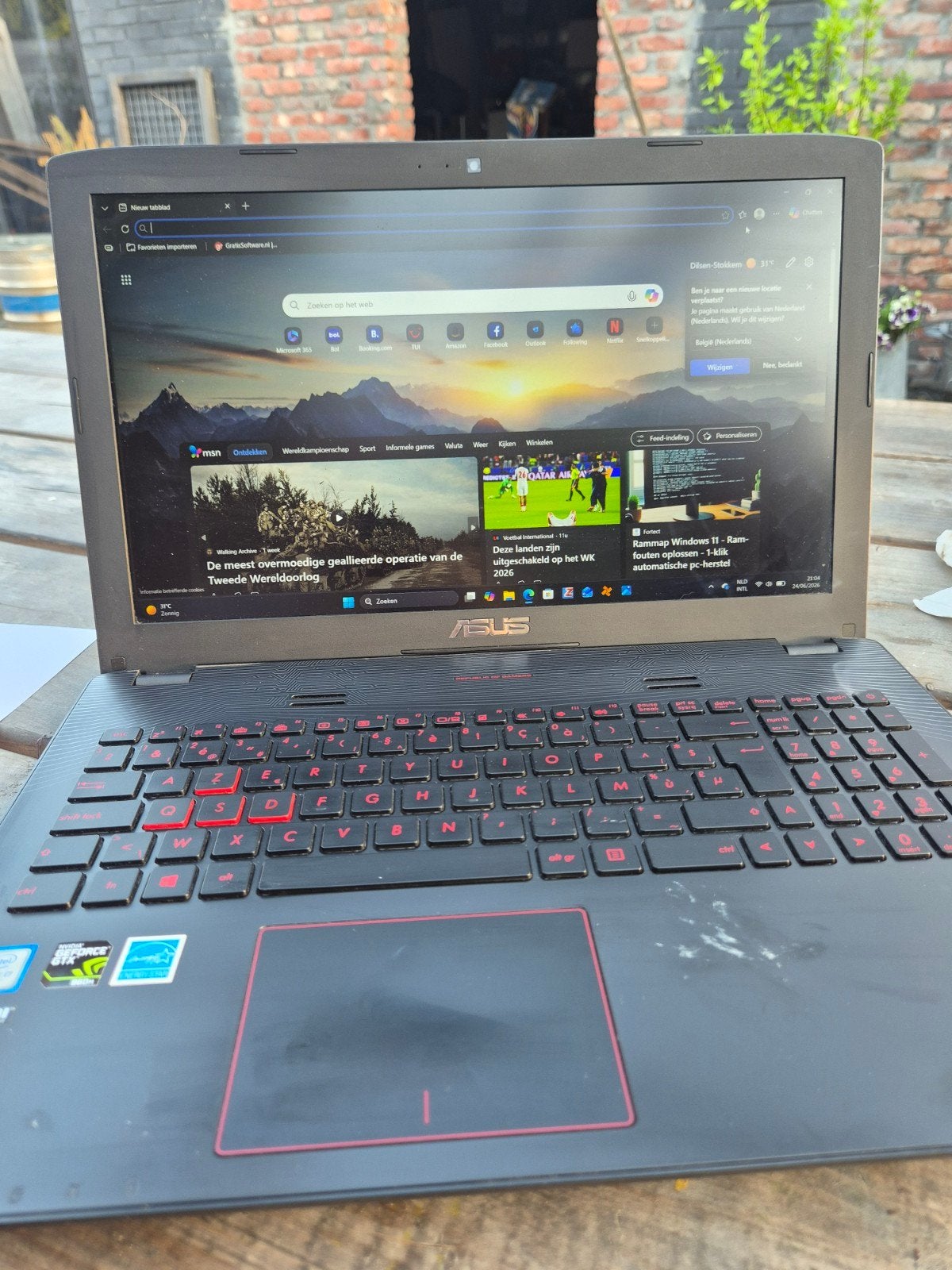 Asus laptop, Computers en Software, Ophalen of Verzenden, 15 inch, 2 tot 3 Ghz