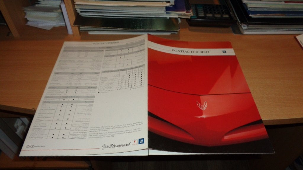 Folder USA model PONTIAC  FIREBIRD, Verzenden, Zo goed als nieuw, Overige merken