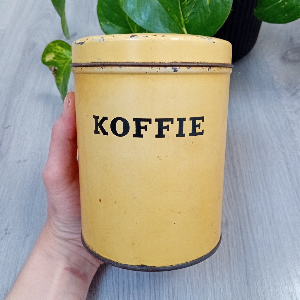 vintage koffie blik, Verzamelen, Blikken, Verzenden, Gebruikt, Koffie