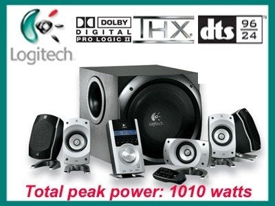 Logitech Z-5500 THX 5.1 Surround Sound systeem, Ophalen of Verzenden, Gebruikt, Audiokanaal 5.1, Logitech