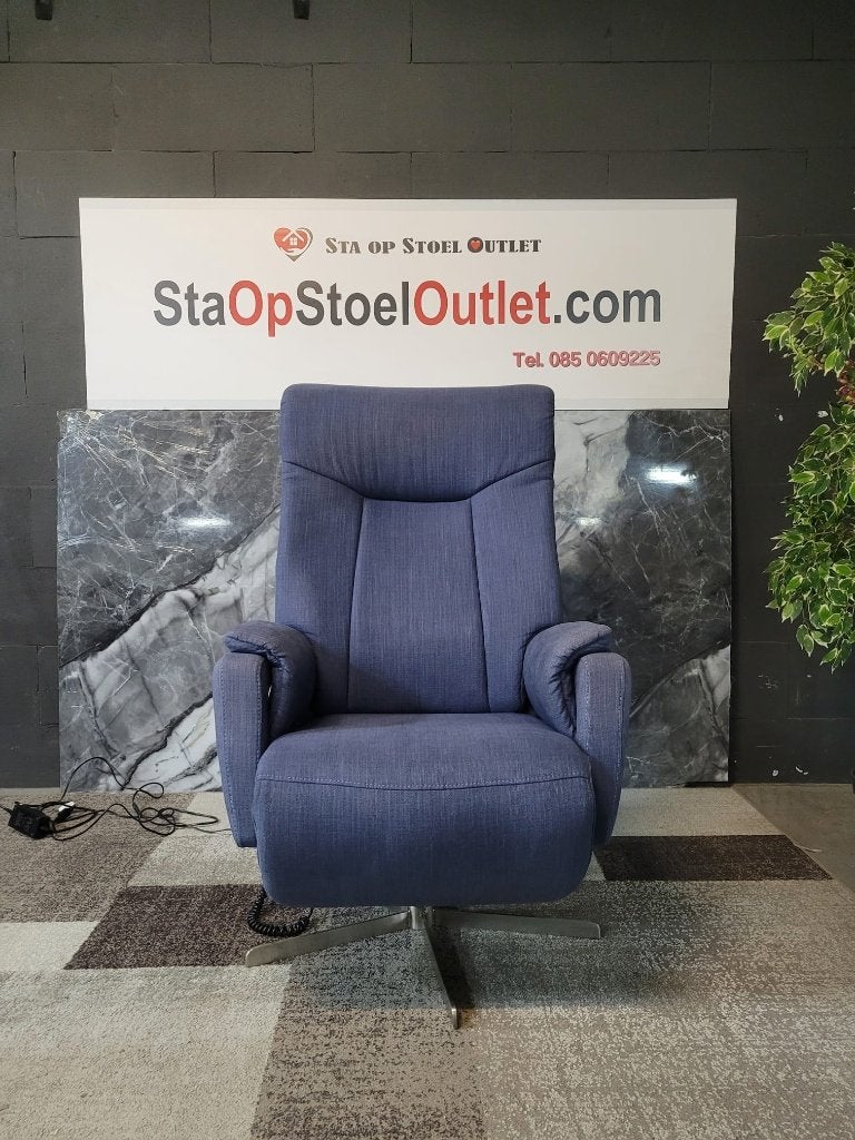 Staopstoel prominent blauw met topswing
