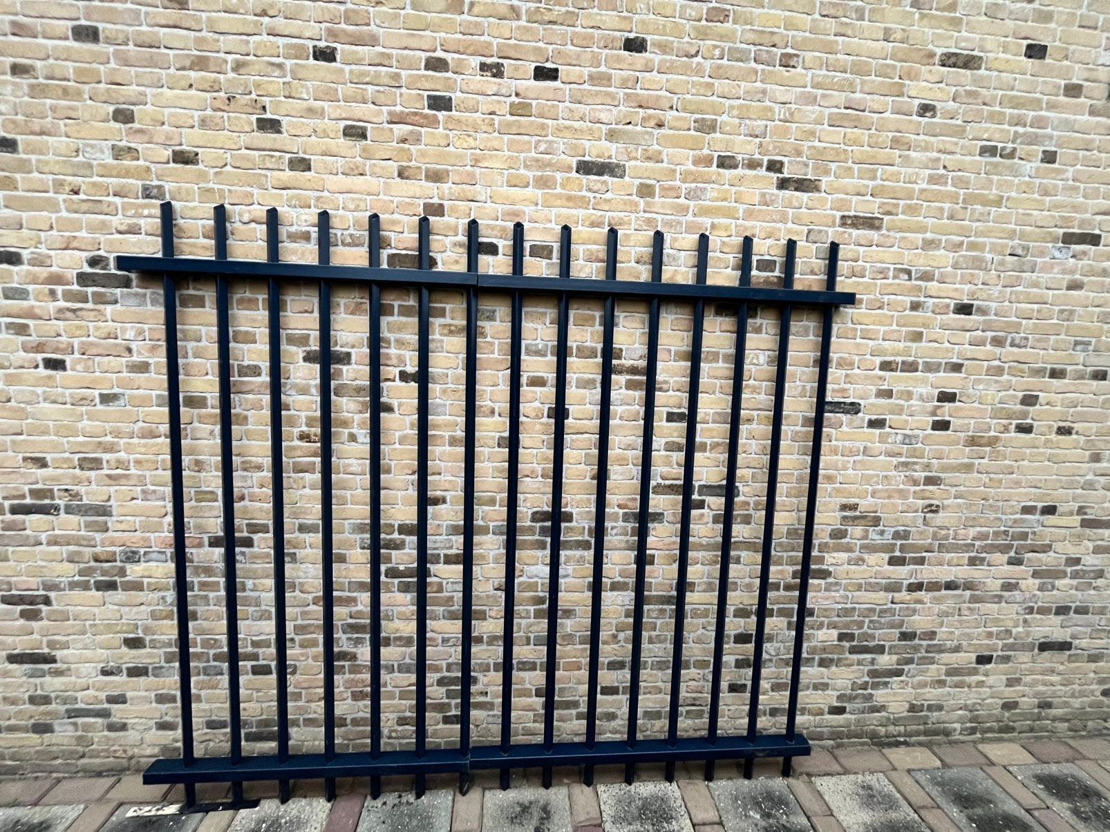 Hekwerk ( poort) gegalvaniseerd en gepoedercoat, Tuin en Terras, Ophalen, Met poort, Spijlenhekwerk, Zo goed als nieuw