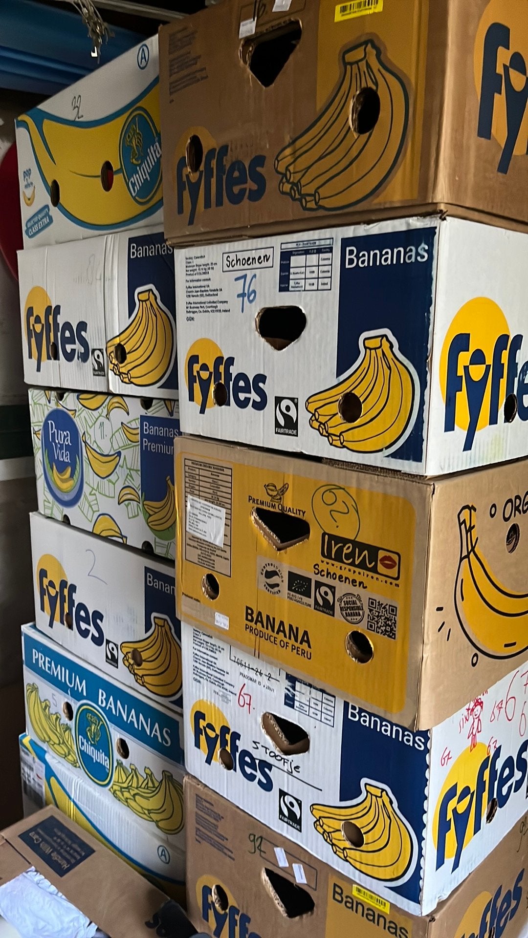 Gratis bananendozen, Ophalen, 40 tot 60 cm, 50 tot 75 cm, 35 tot 50 cm