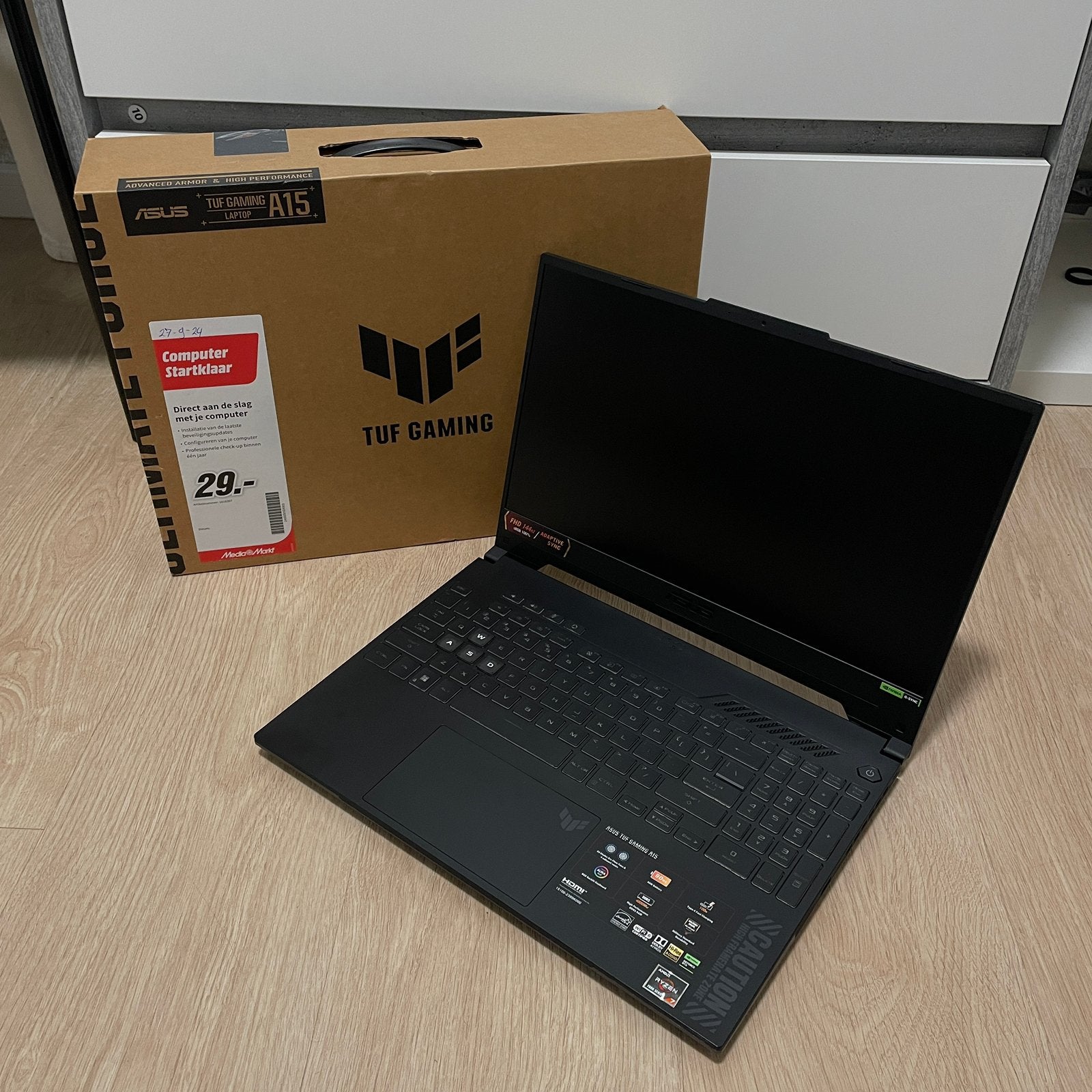 ASUS TUF Gaming A15 Laptop RTX 4060 Ryzen 7 16GB DDR5 144Hz, Ophalen, Met videokaart, Zo goed als nieuw, Gaming