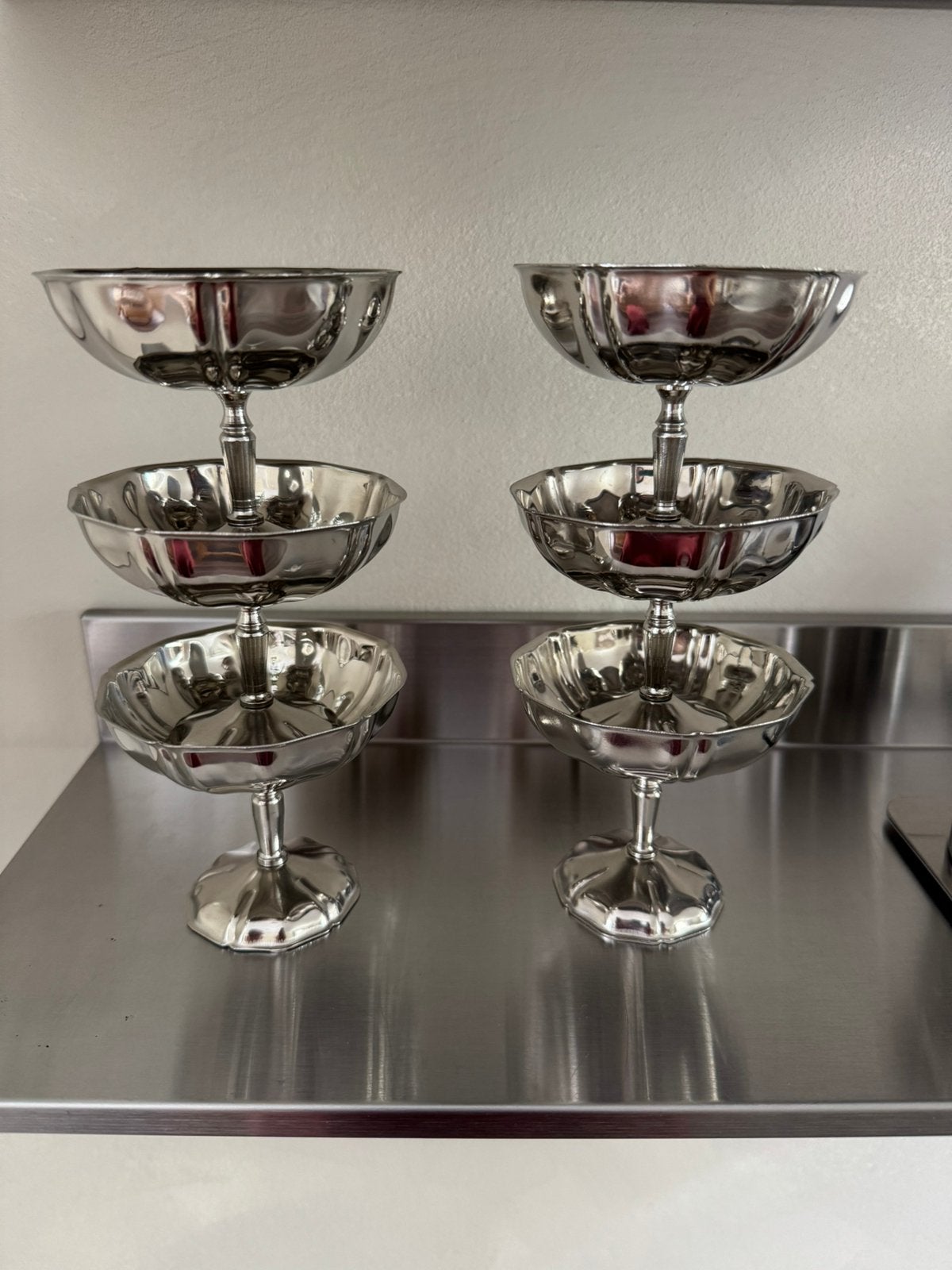 Inox ijscoupe set, Ophalen of Verzenden