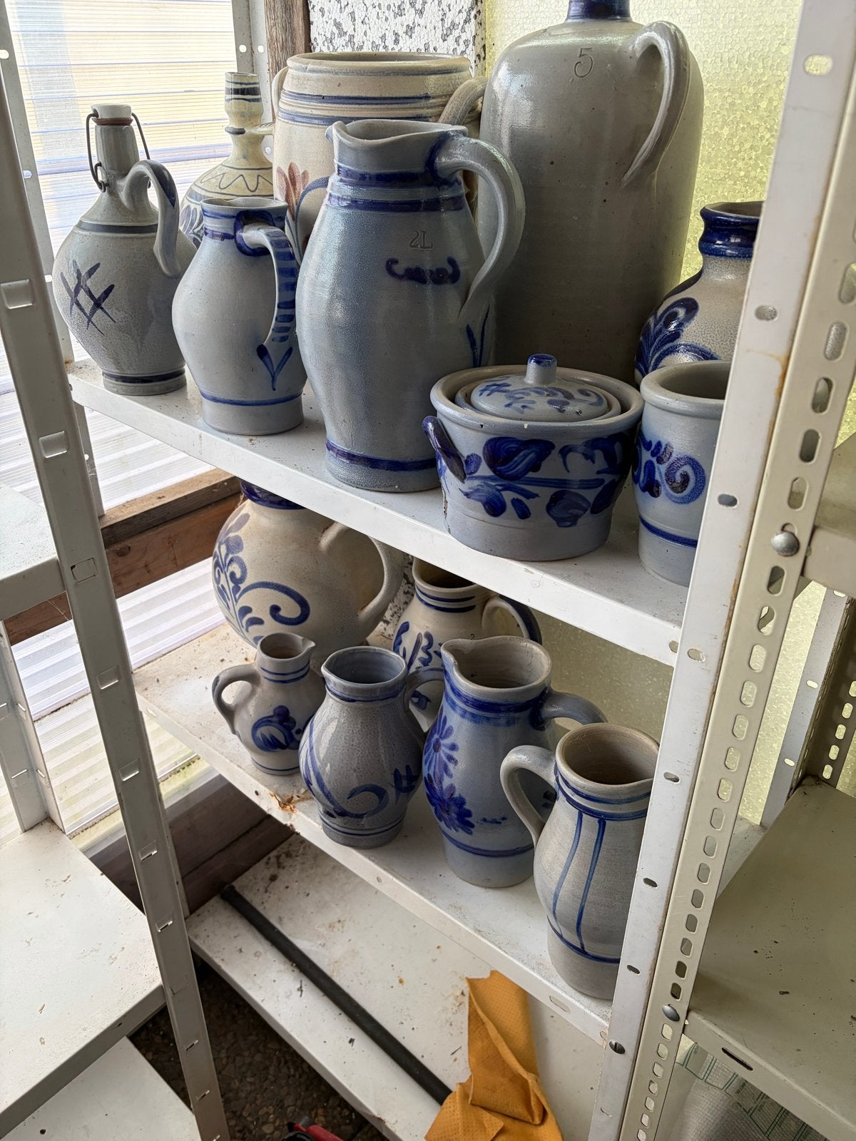 Diverse collectie Keulse potten en kruiken, Ophalen