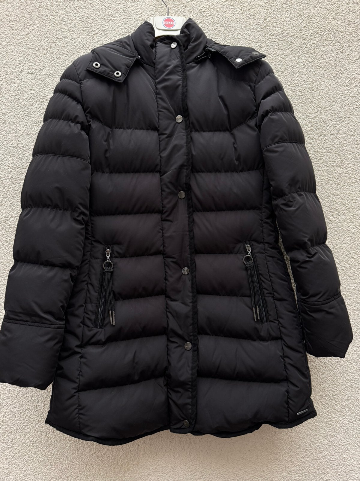 Dames winter donsjas maat 36 kleur zwart, Ophalen of Verzenden, Zo goed als nieuw, Maat 36 (S), Zwart