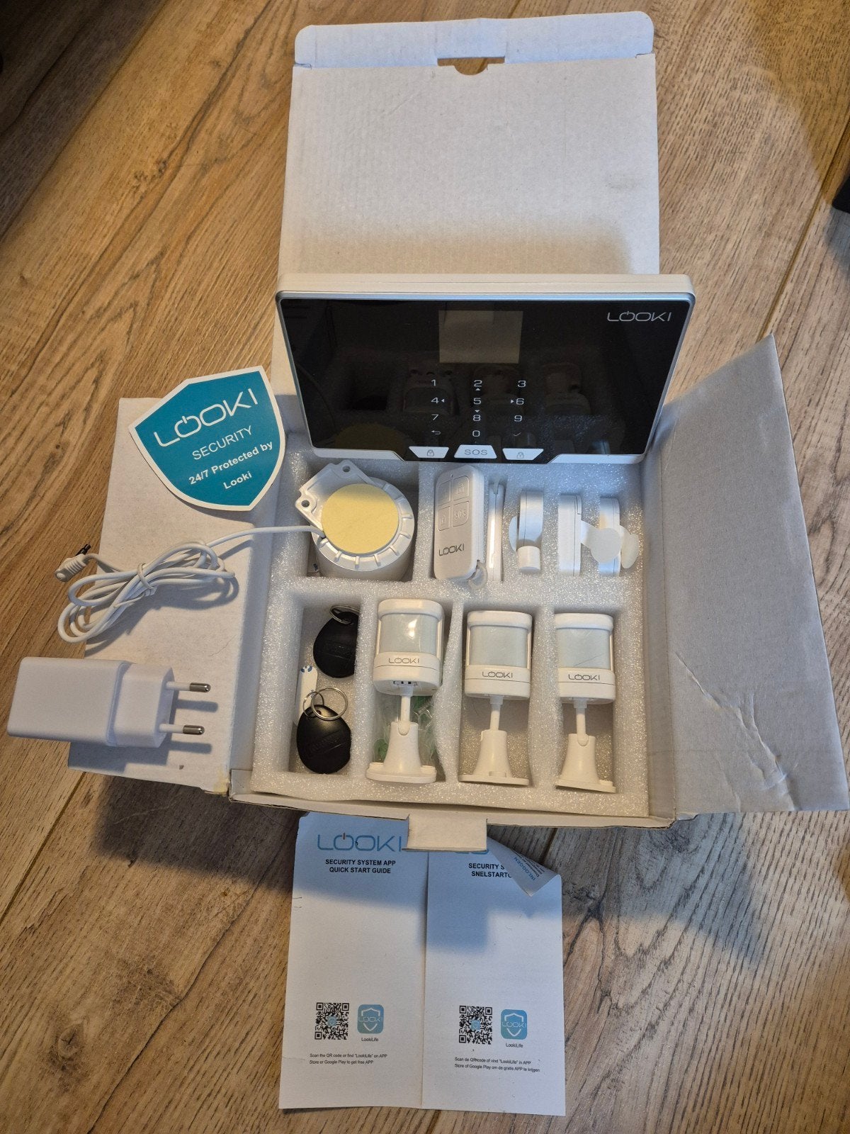 Looki Alarm Hub WiFi Alarmsysteem - Nieuw en Compleet, Beweging, Draadloos, Nieuw, Ophalen of Verzenden