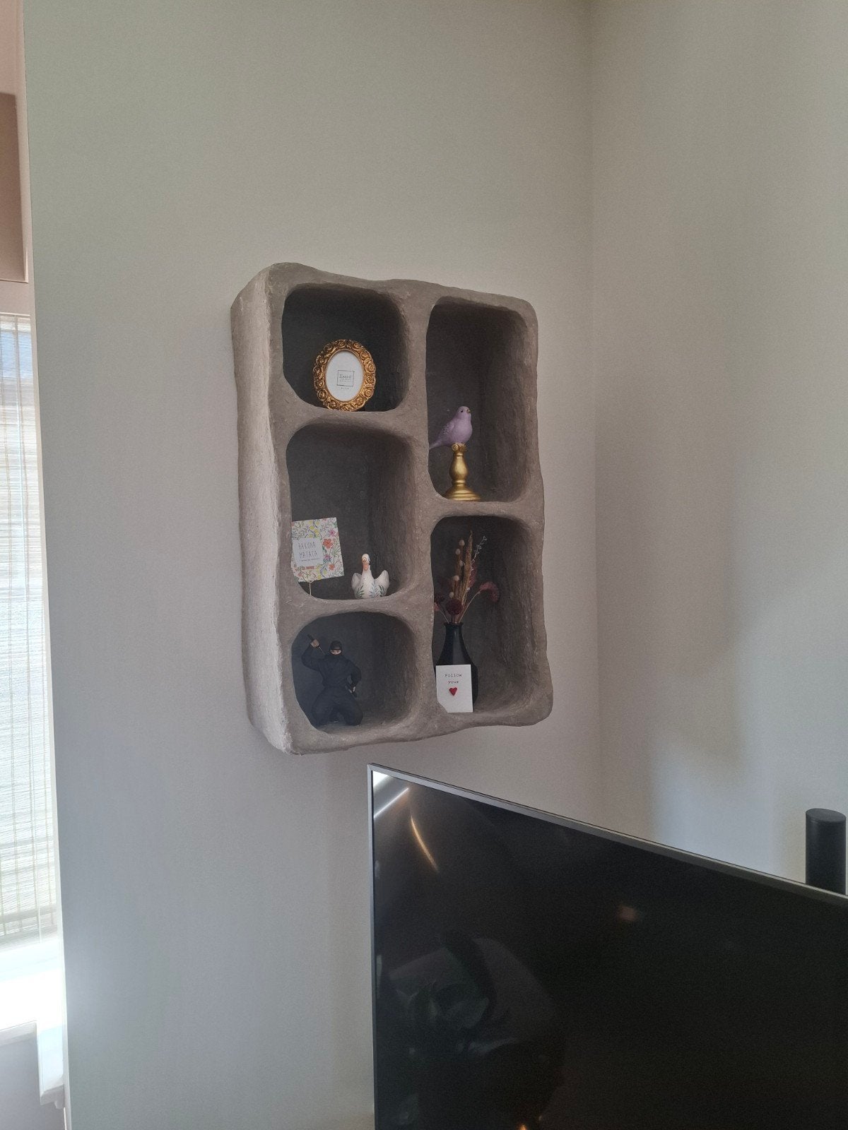 Clay Wall Cabinet Grijs - BePureHome - Papier-maché, Ophalen of Verzenden, Nieuw