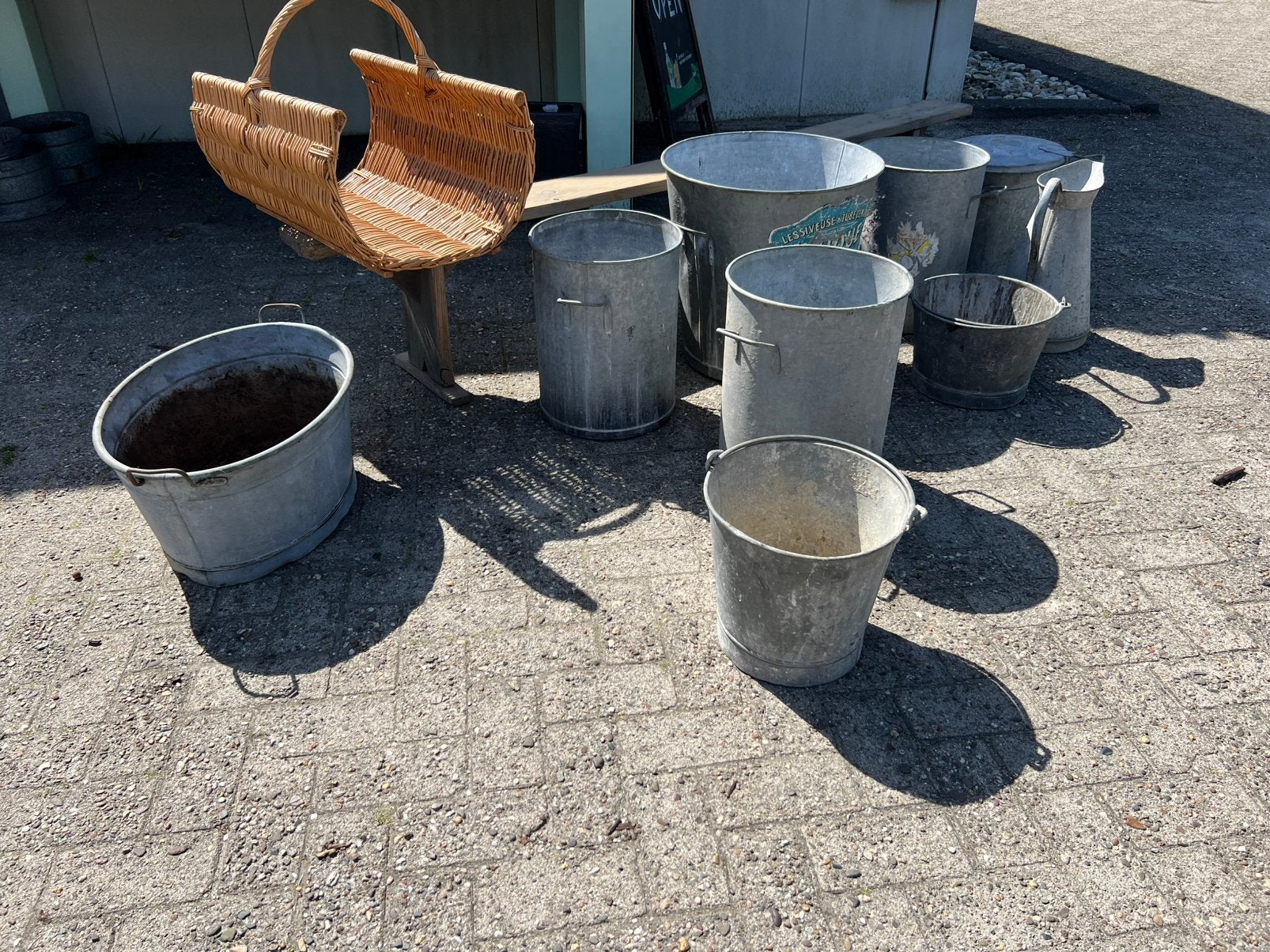 Zinken bakken, Minder dan 30 cm, Rond, Ophalen of Verzenden, Zo goed als nieuw