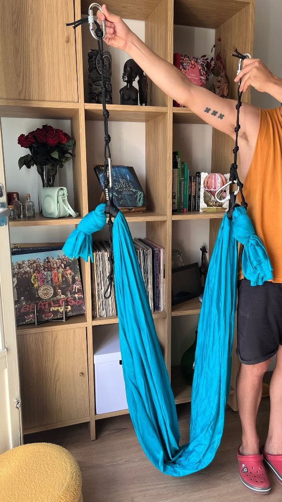 Aerial Yoga swing, Ophalen, Yogamat