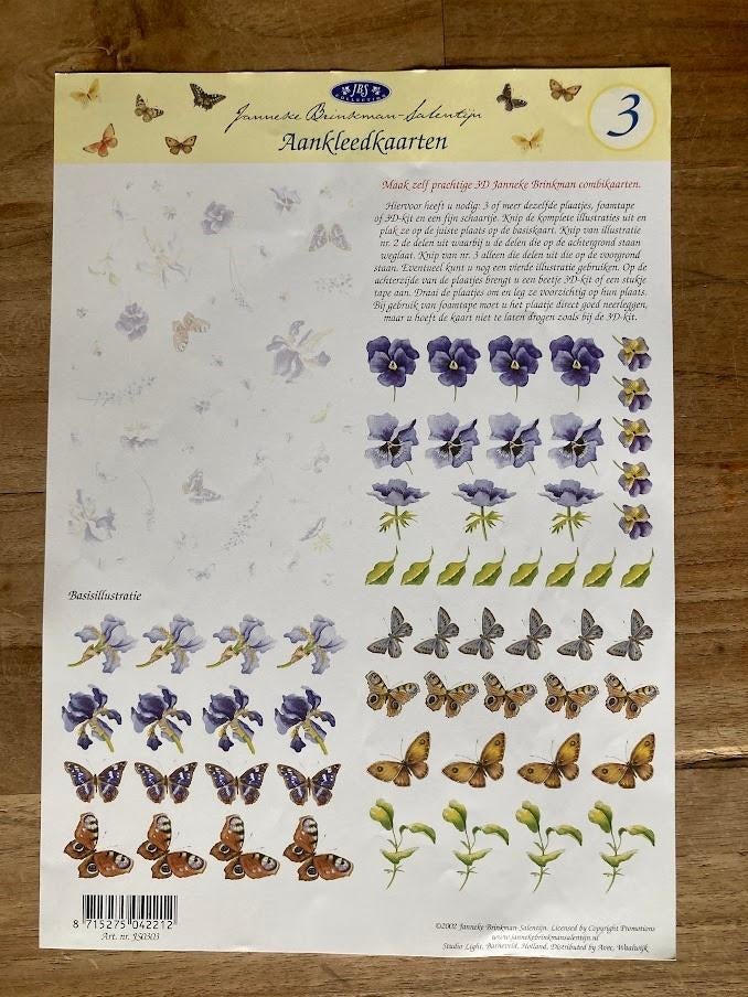 Knipvel Studio Light - bloemen en vlinders, Ophalen of Verzenden, Nieuw, Natuur, Knipvel