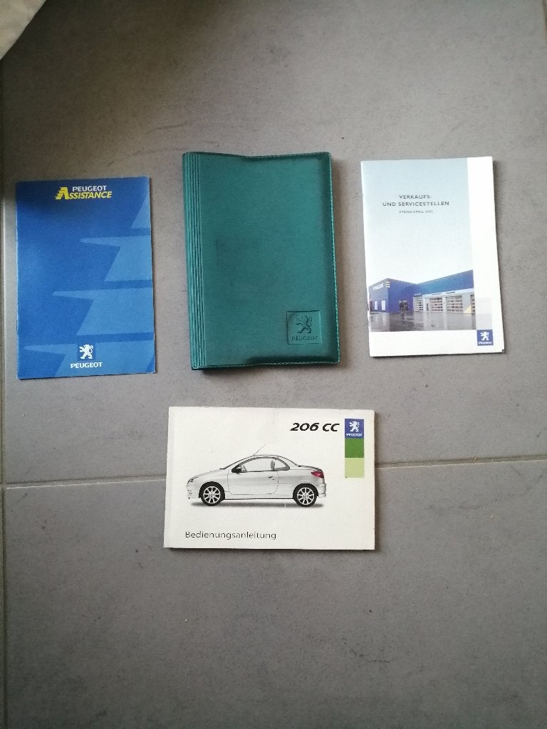 gebruikershandleiding+div PEUGEOT 206 CC 2000/2007 (duits), Ophalen of Verzenden