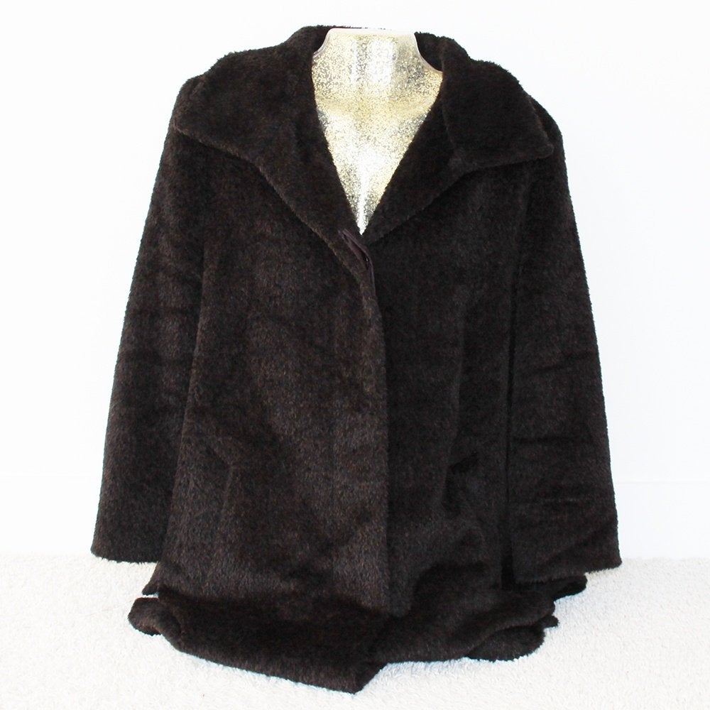 Zeer Mooie Gil Bret Alpaca & Wol Dames Jas (Maat 42) € 200,-, Bruin, Maat 42/44 (L), Ophalen of Verzenden, Zo goed als nieuw