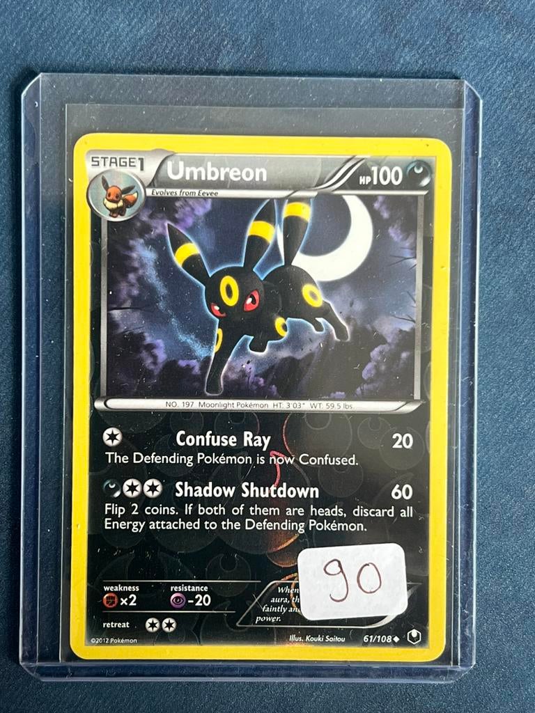 Umbreon 61 Dark Explorers Reverse Holo, Ophalen of Verzenden, Zo goed als nieuw