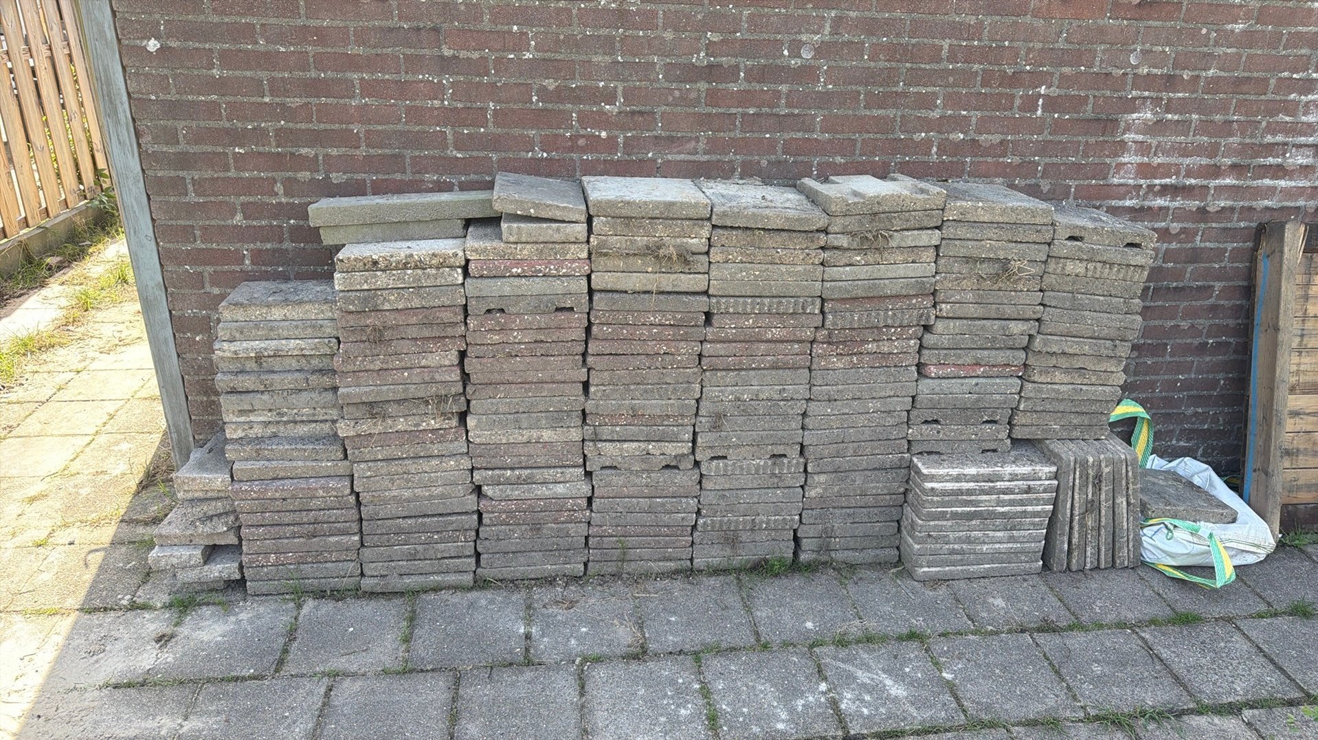 Tegels 30x30, Ophalen, Gebruikt, Beton, Terrastegels