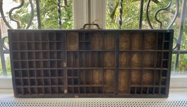 Antieke letterbak /zetkast lade  83x37cm, Ophalen