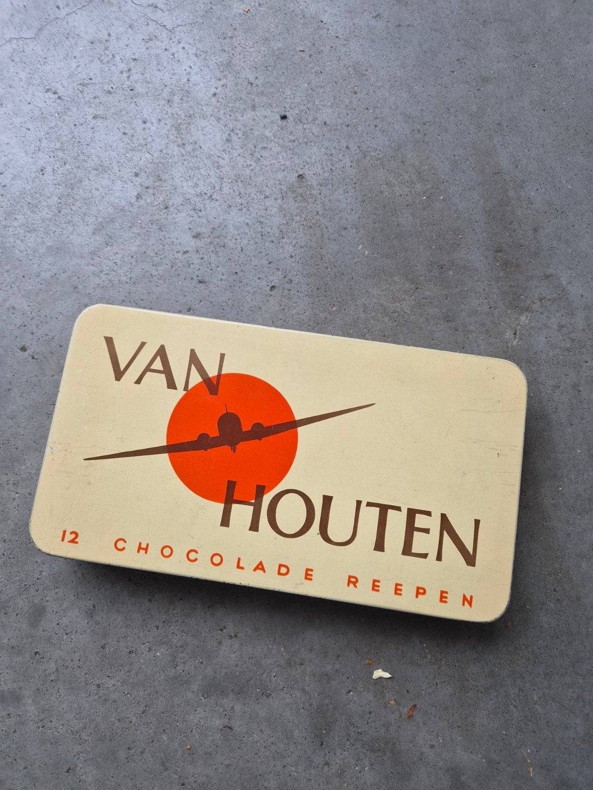 Van houten Chocolade reepen Bekkers Dordrecht, Verzamelen, Ophalen of Verzenden, Gebruikt, Overige