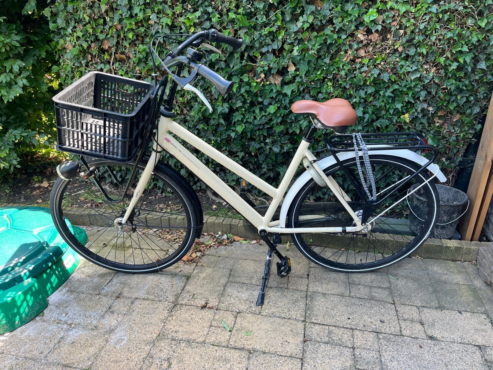 Cortina dames transportfiets met voordrager en kratje, Velgrem, 50 tot 53 cm, Ophalen, Overige merken