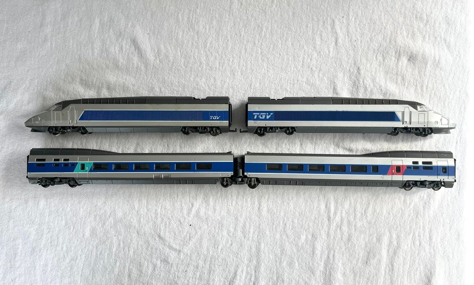 Jouef SNCF TGV Atlantique H0, Gebruikt, Gelijkstroom, Jouef, Ophalen of Verzenden