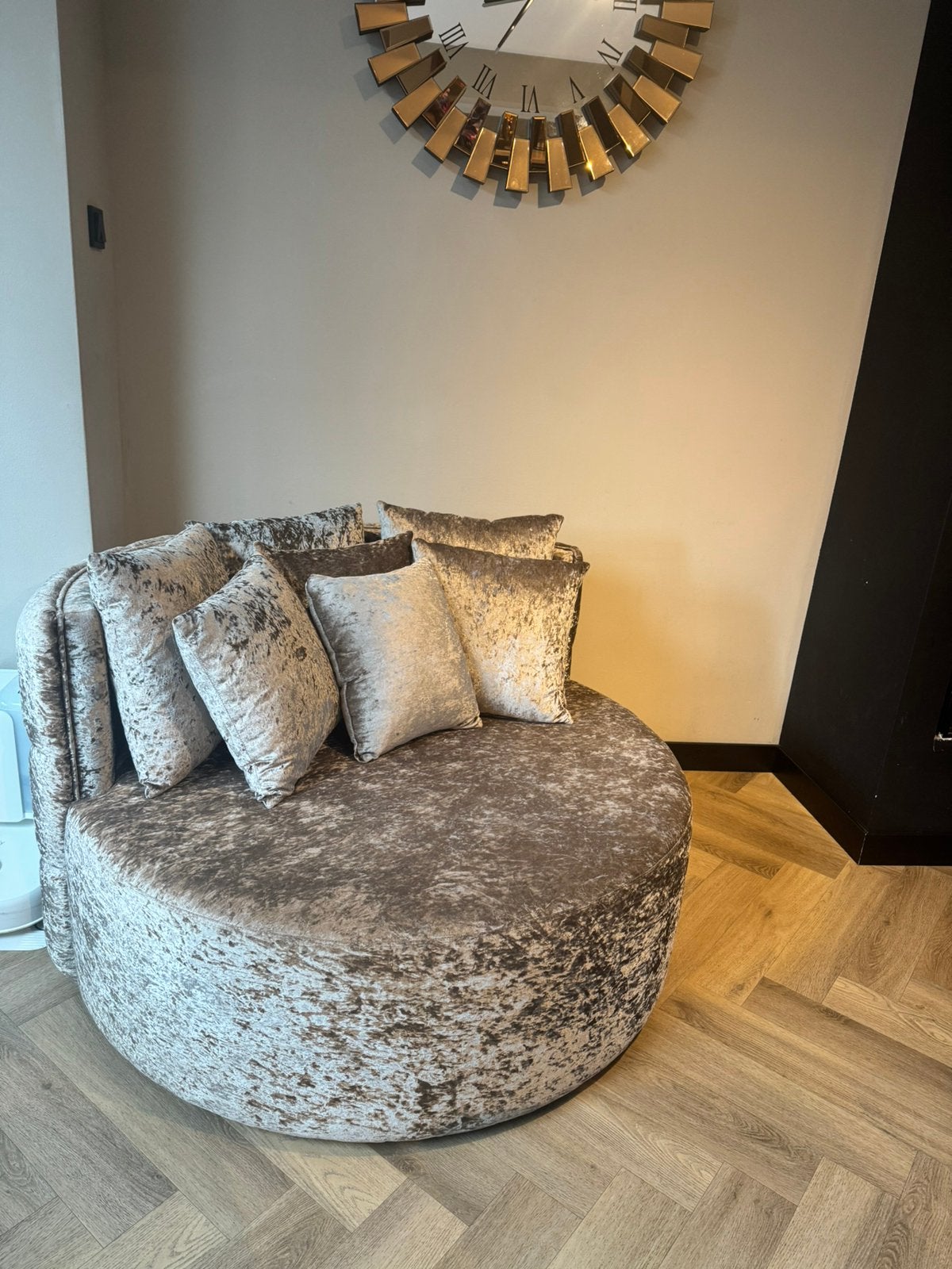 Velvet ronde fauteuil, loveseat, longues, Ophalen, Eenpersoons, Velvet, 75 tot 100 cm