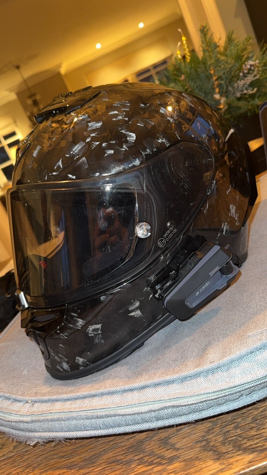 Scorpion EXO-R1 Onyx Carbon motorhelm - maat M, Overige merken, M, Ophalen of Verzenden, Integraalhelm