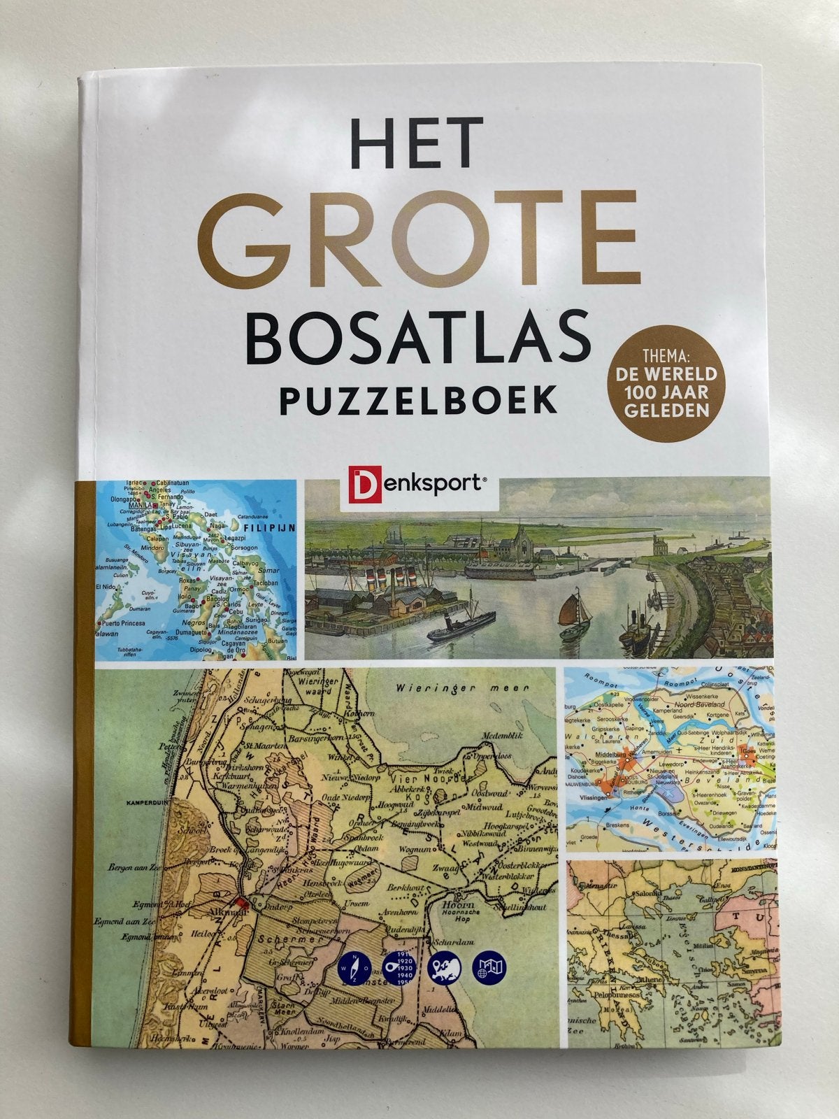 Het Grote Bosatlas Puzzelboek - Nieuwstaat, Bosatlas, Nieuw, Ophalen of Verzenden, 1800 tot 2000