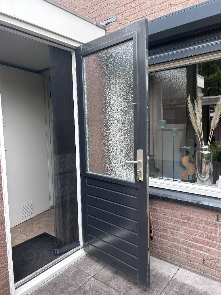 Buitendeur RAL 7021, Ophalen, Gebruikt, 80 tot 100 cm, Buitendeur