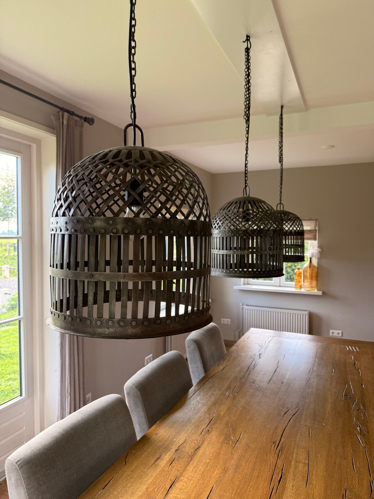 Hanglamp Lucas - Nieuwstaat 3 stuks, Ophalen, Zo goed als nieuw, Metaal