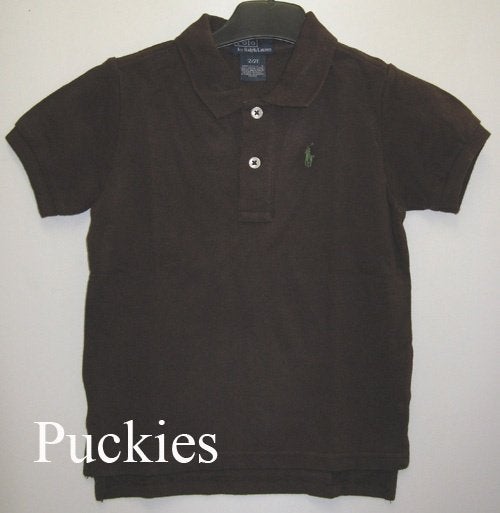 Bruine Ralph Lauren polo maat 92 NIEUW (9010), Kinderen en Baby's, Kinderkleding | Maat 92, Nieuw, Ophalen of Verzenden, Shirt of Longsleeve