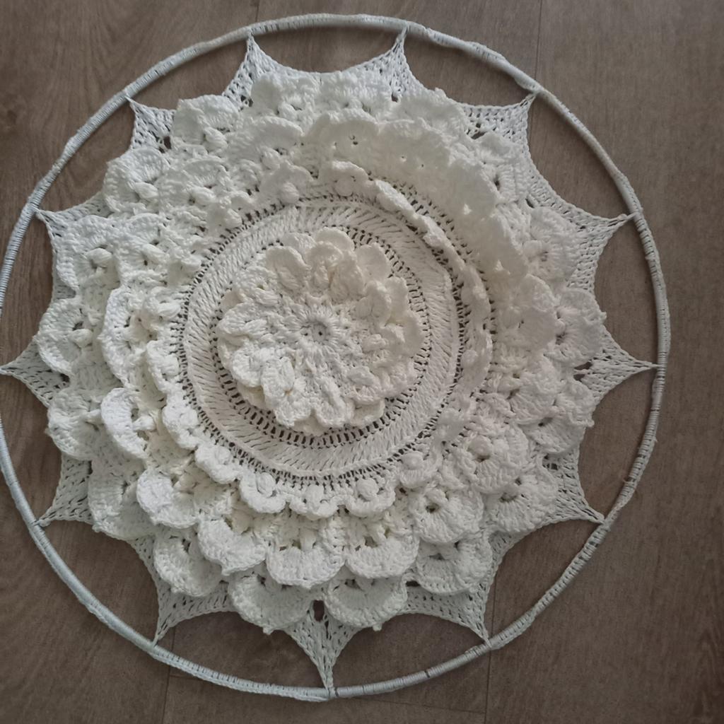 Handgemaakte mandala in ring van 45 cm, Ophalen, Nieuw