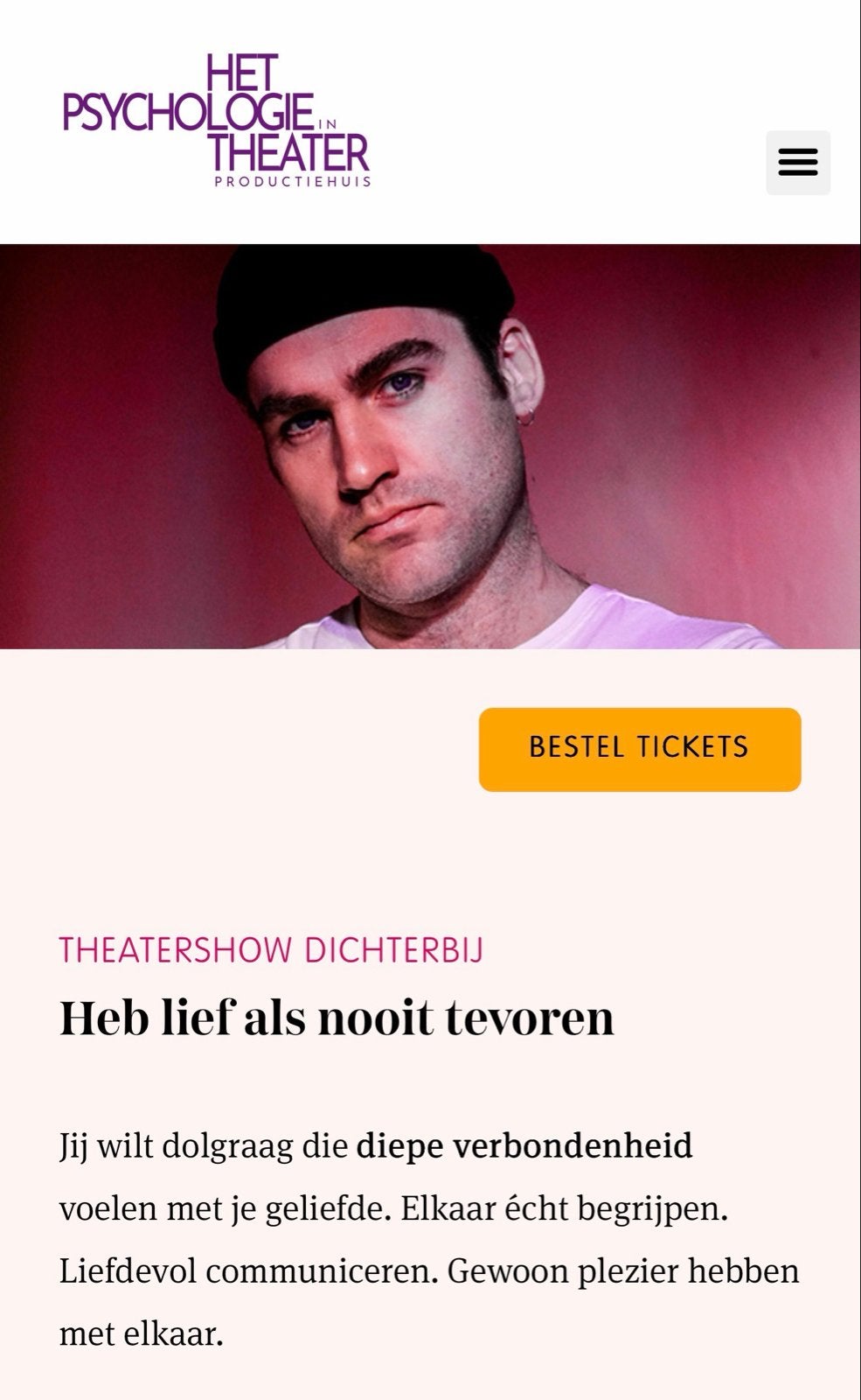 Psychologie in Theater 2 Tickets Dichterbij Nieuwegein 26-10, Tickets en Kaartjes, Twee personen, Oktober