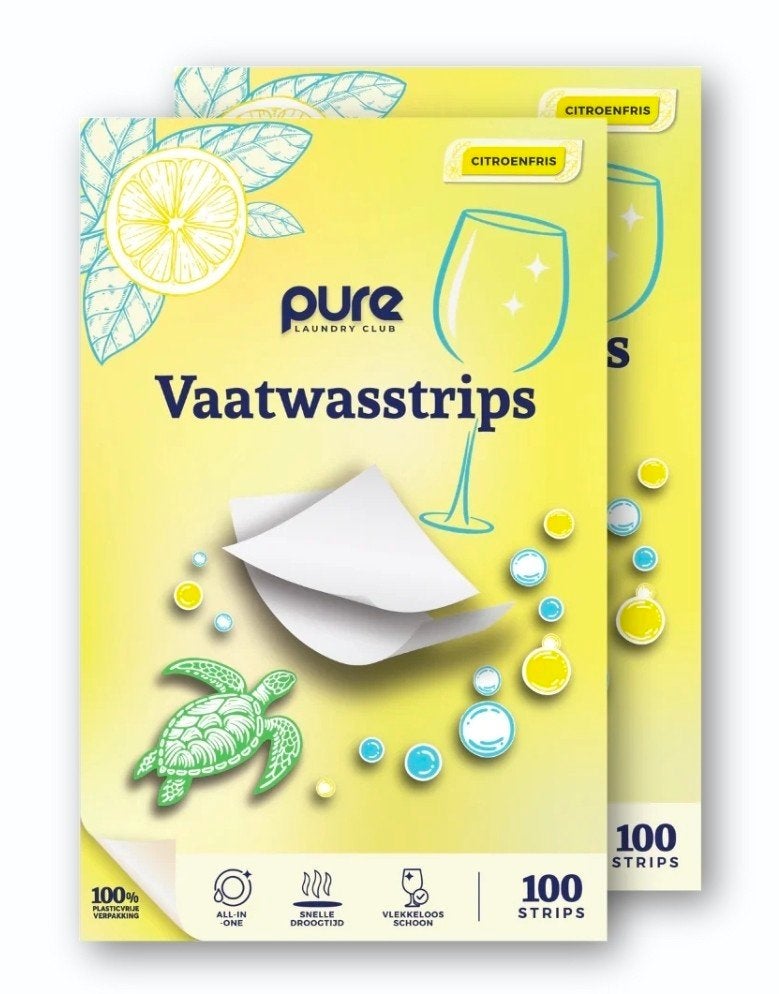 Pure vaatwasstrips 100 strips, Nieuw, Ophalen of Verzenden, Babijhandel@gmail.com, Handelsonderneming BABIJ
