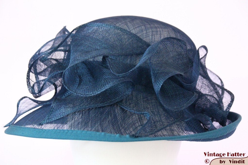 Dameshoed Complit by Marisa blauw sisal sinamay 58 nieuw, Complit by Marisa, Hoed, Nieuw, Ophalen of Verzenden