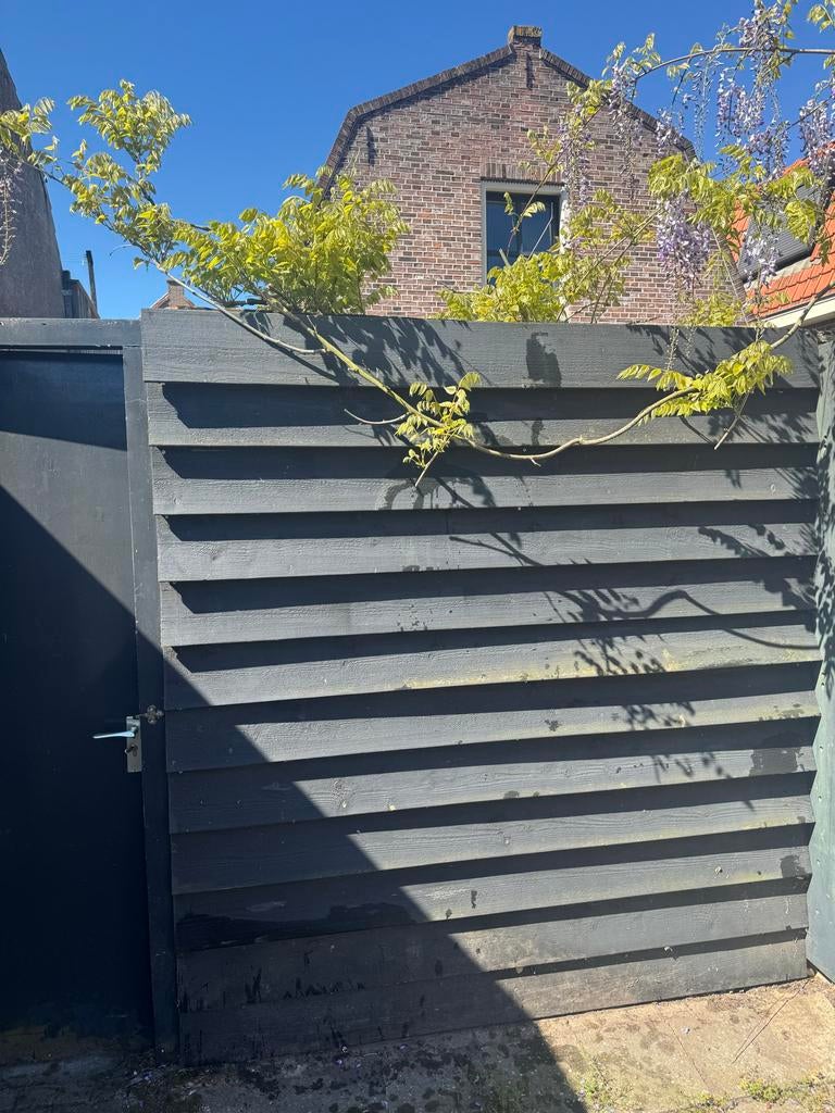 Zweeds rabat schutting, Minder dan 3 meter, Ophalen of Verzenden, Hout, 1 tot 2 meter