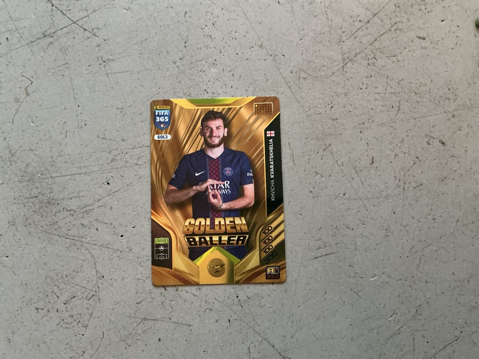 FIFA 365 Adrenalyn XL 2026 Golden Baller Kvaratskhelia, Ophalen, Zo goed als nieuw, Buitenlandse clubs, Spelerskaart