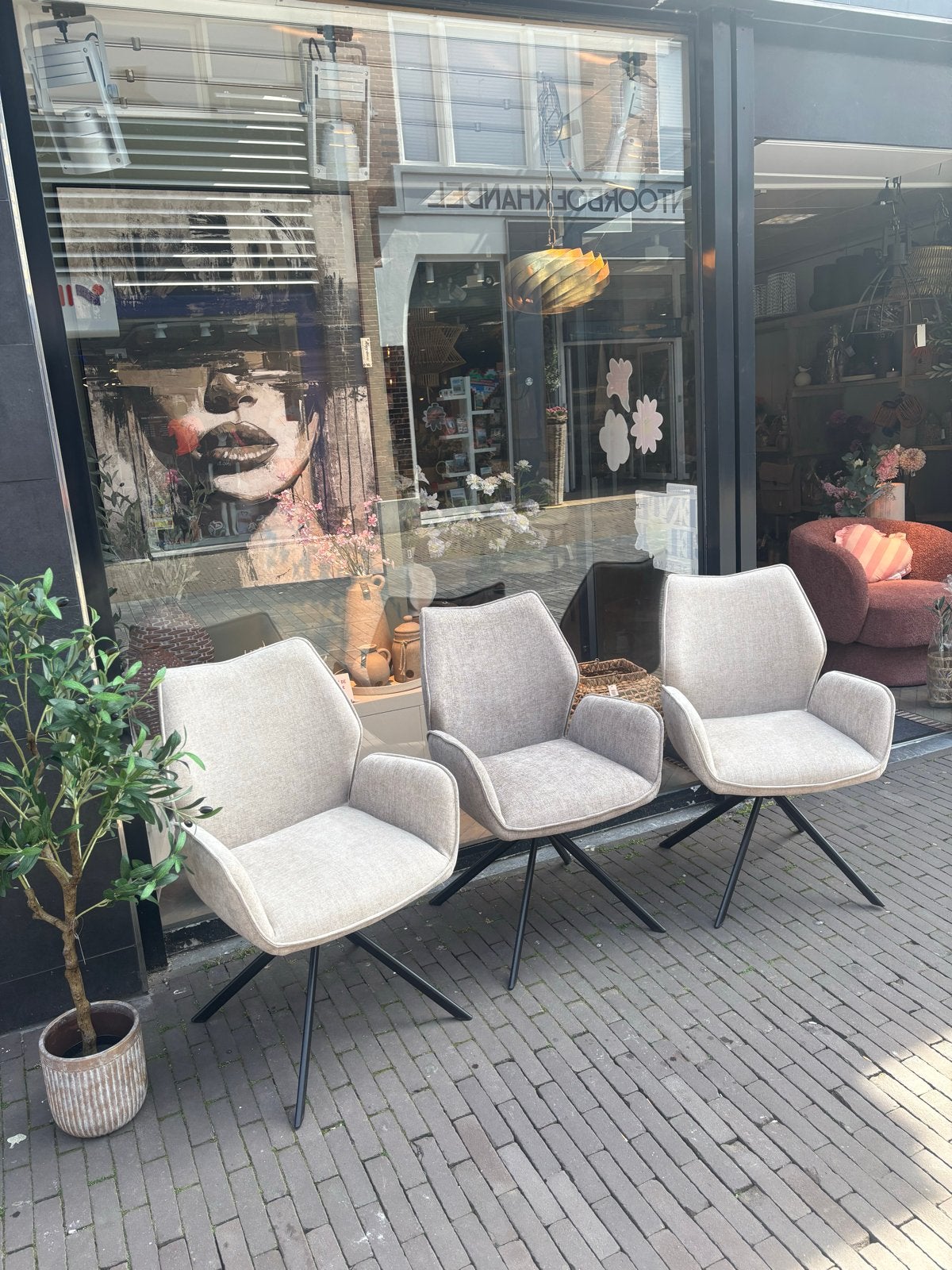 Draaibare eetkamerstoelen sale, Ophalen, Overige kleuren, Drie, Dracht 39