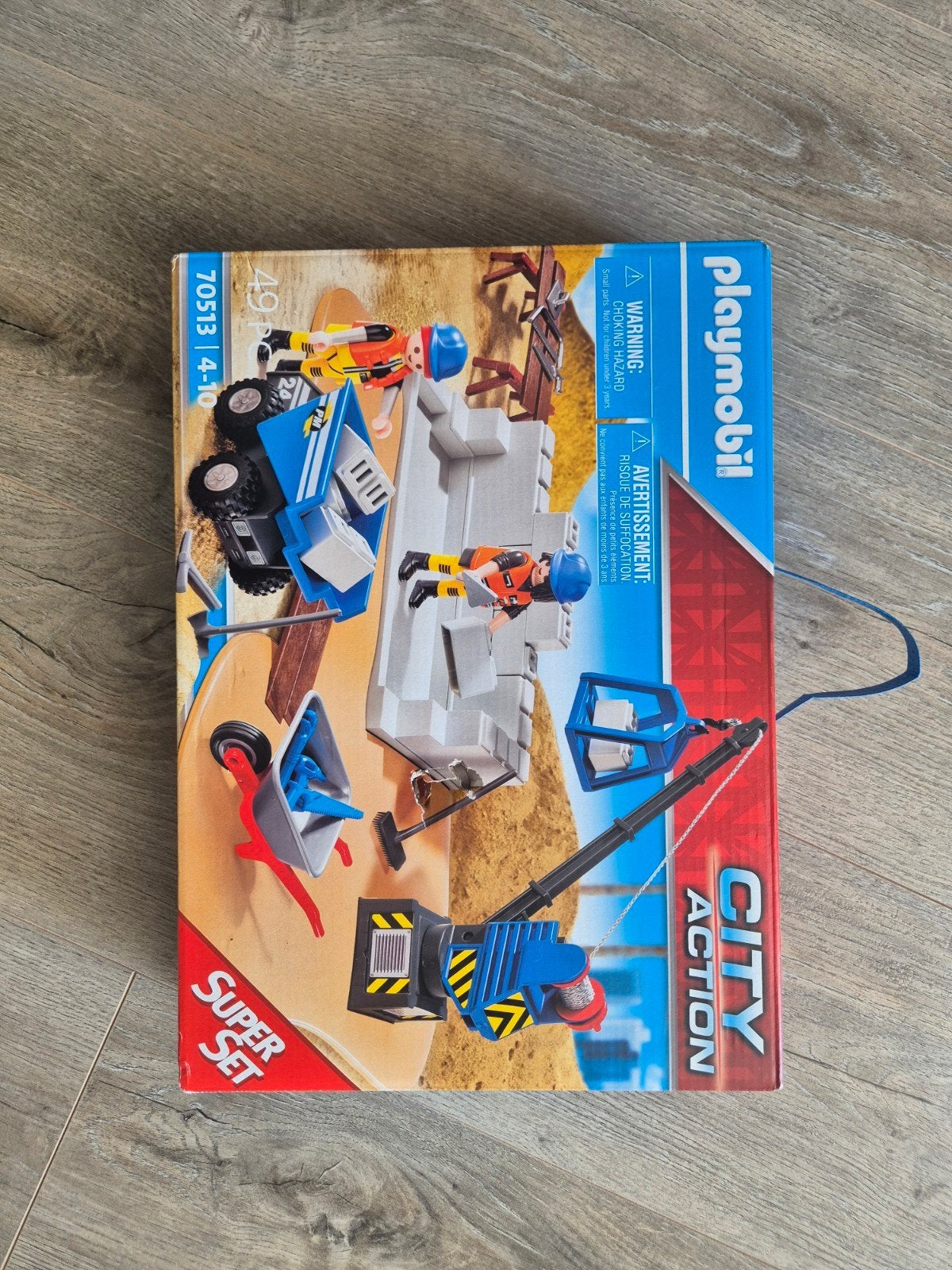 Playmobil City Action Super Set Bouwplaats 70513, Ophalen, Complete set, Overige typen, Nieuw
