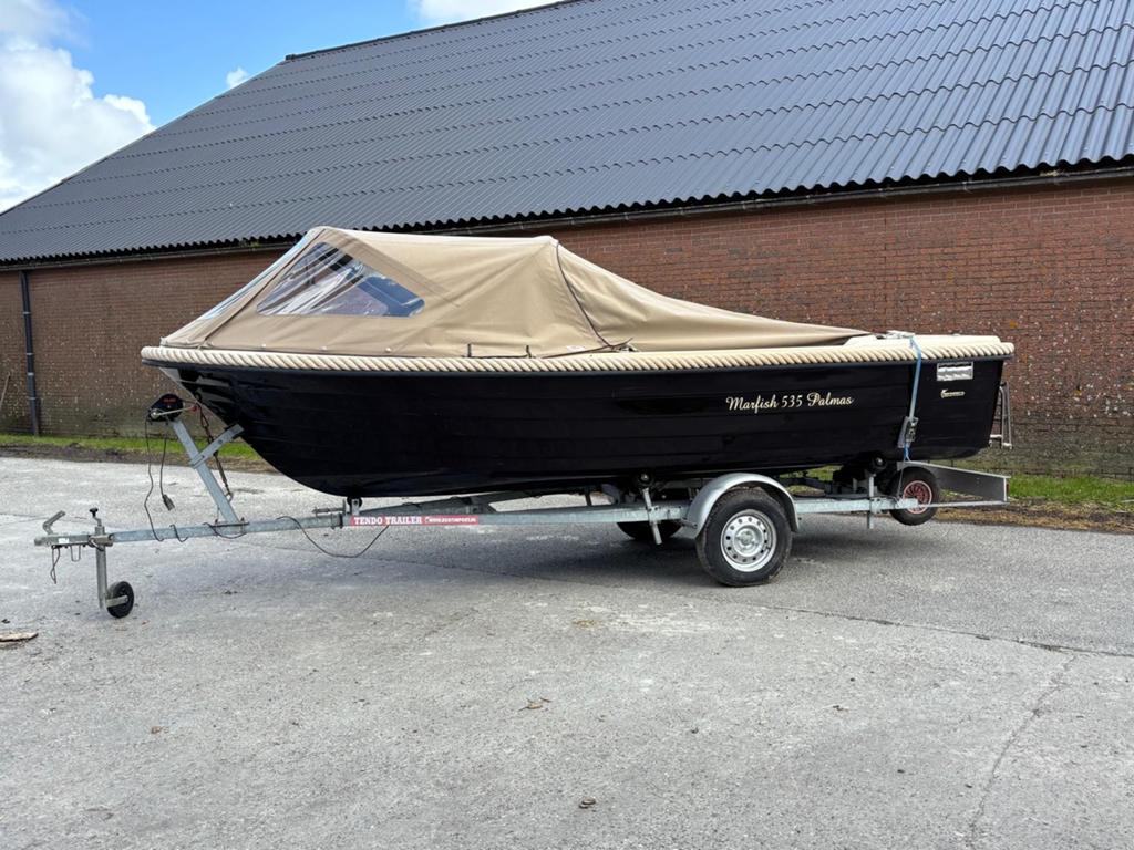 Marfish 535 sloep met trailer, weinig uren, altijd binnen ge, Watersport en Boten, Motorboten en Motorjachten, Overige merken