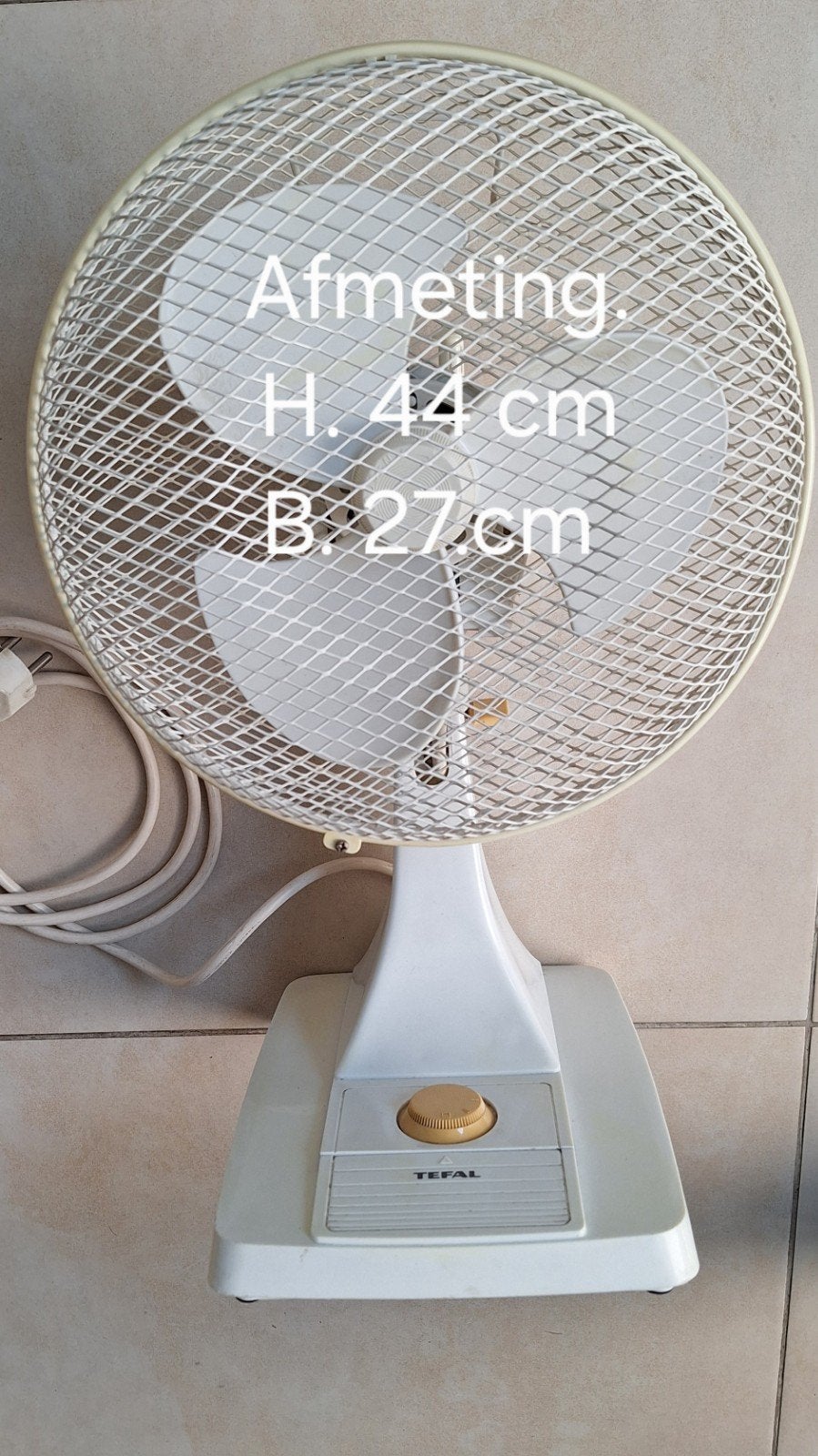 Tefal tafelventilator - 2 snelheden, Verzenden, Gebruikt, Tafelventilator