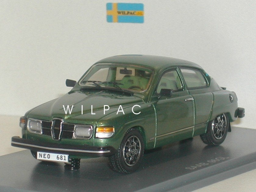 Neo . Saab 96 . Gl groen metallic 1978 schaal in 1:43 resin., Ophalen of Verzenden, Nieuw, Auto, Overige merken