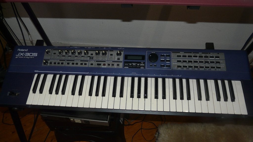 Roland JX-305 | Vintage Synth (goed lezen), Ophalen, Roland, Met midi-aansluiting, 61 toetsen